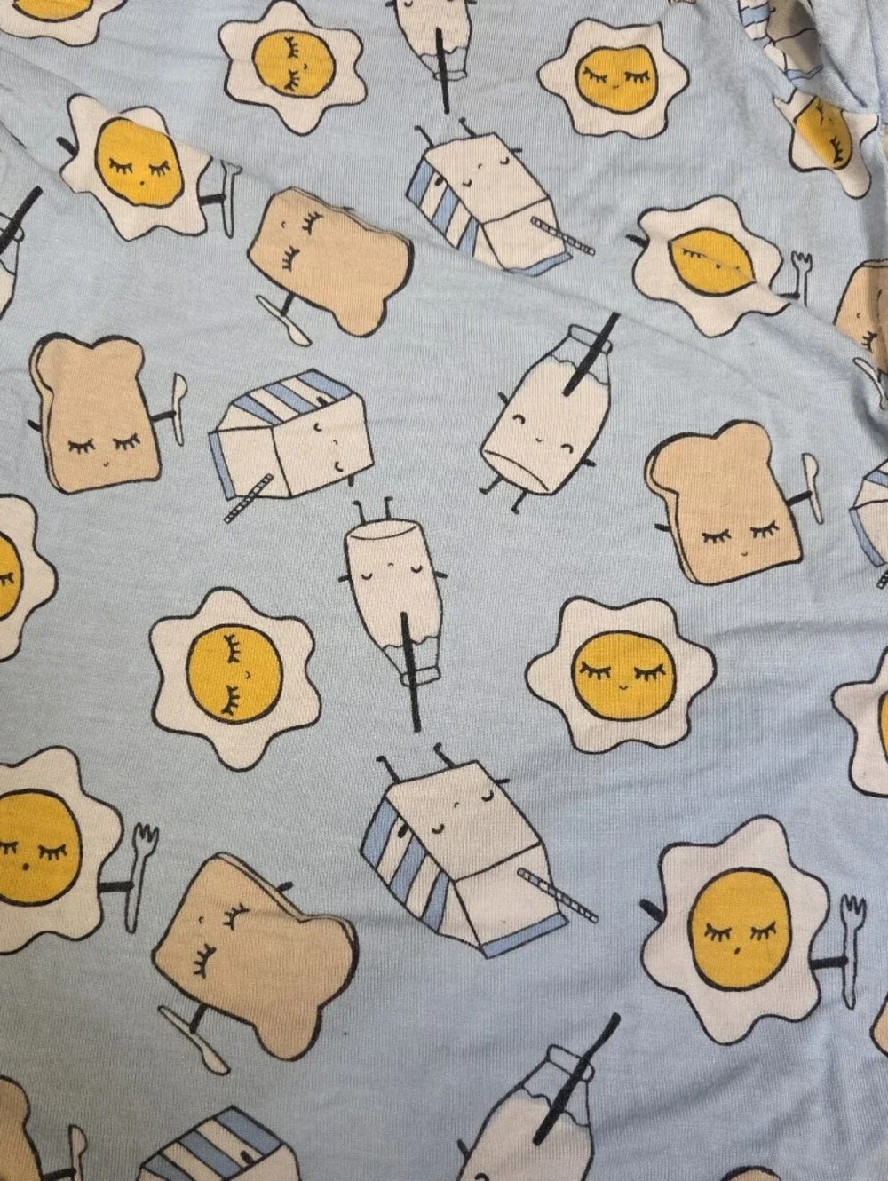 Little Sleepies Breakfast Fitted One-Piece Pajamas 12-18 Months Unisex Bamboo